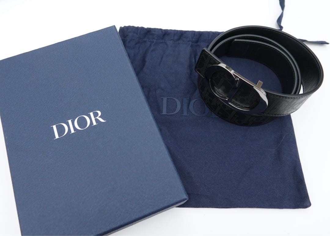 ディオール CD　リバーシブル　オブリーク ベルト 90