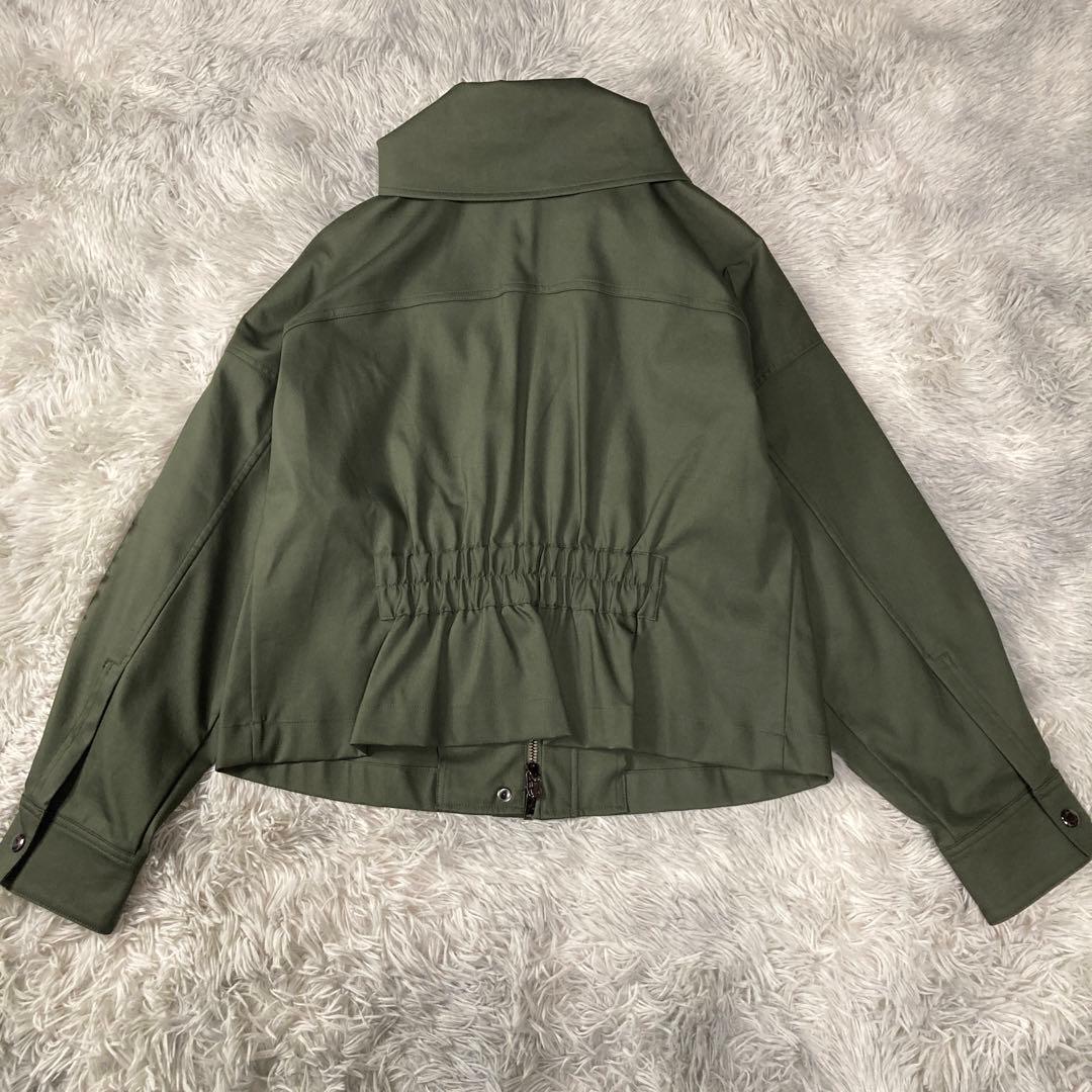 極美品 現行Theory ミリタリーサファリジャケット　スプルース　カーキS