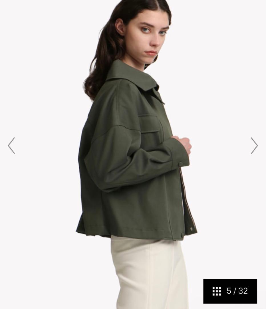 極美品 現行Theory ミリタリーサファリジャケット　スプルース　カーキS