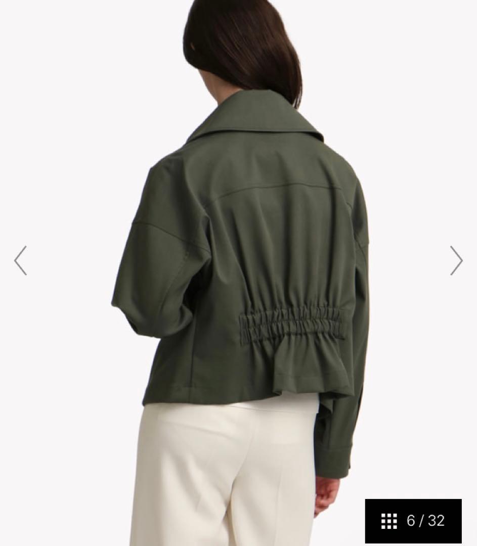 極美品 現行Theory ミリタリーサファリジャケット　スプルース　カーキS