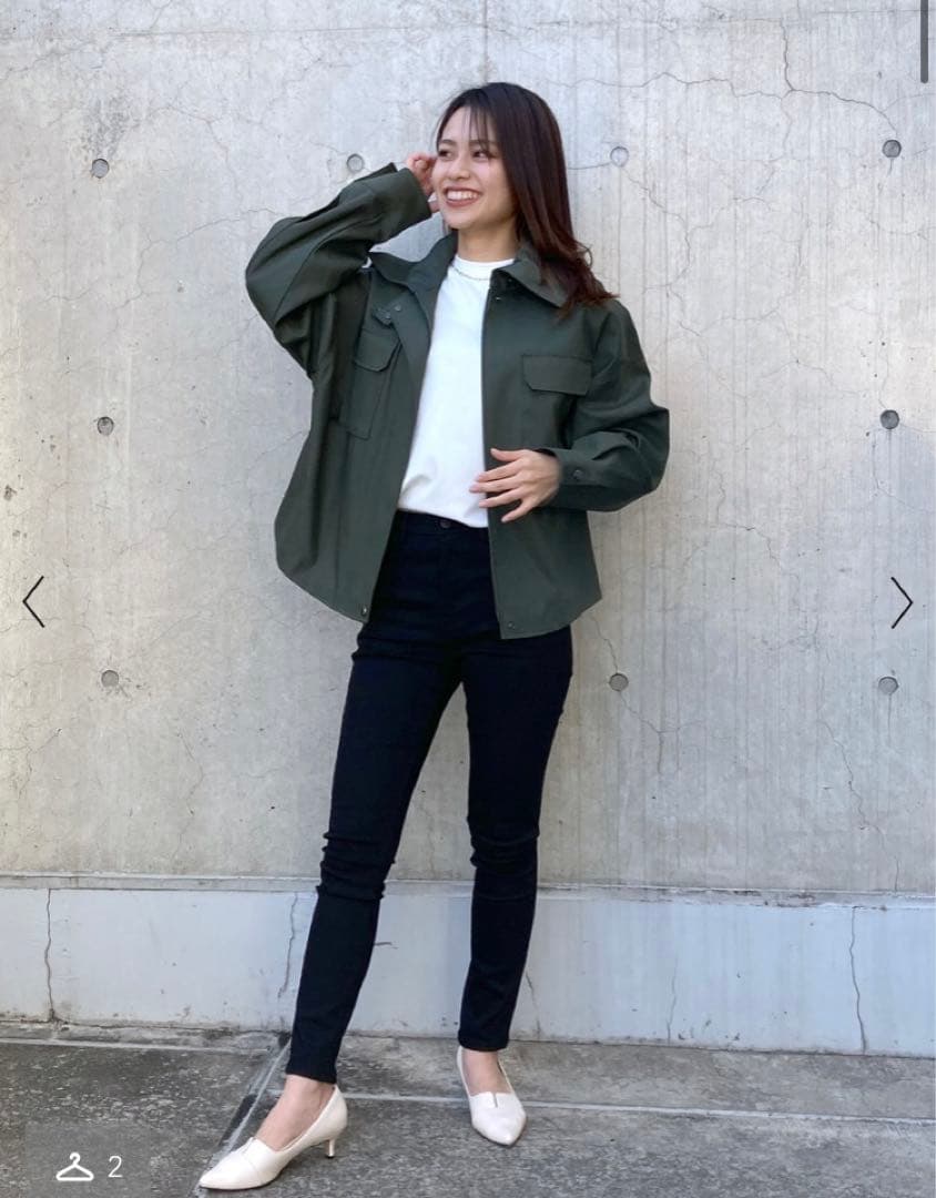 極美品 現行Theory ミリタリーサファリジャケット　スプルース　カーキS