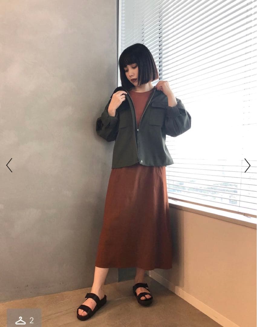 極美品 現行Theory ミリタリーサファリジャケット　スプルース　カーキS