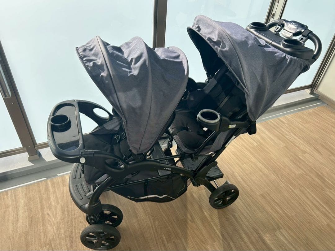 【美品】KATOJI 2人でゴーDX 二人乗りベビーカー