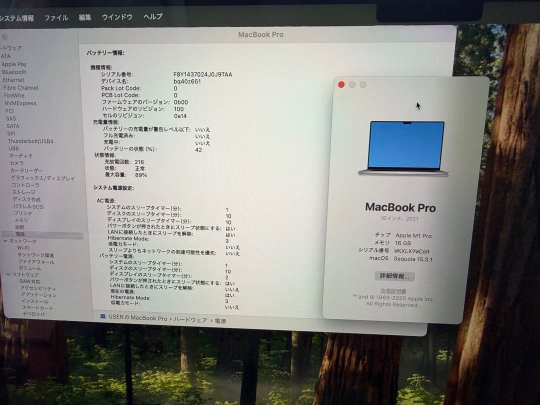 Apple MacBook Pro 16インチ M1 Pro シルバー