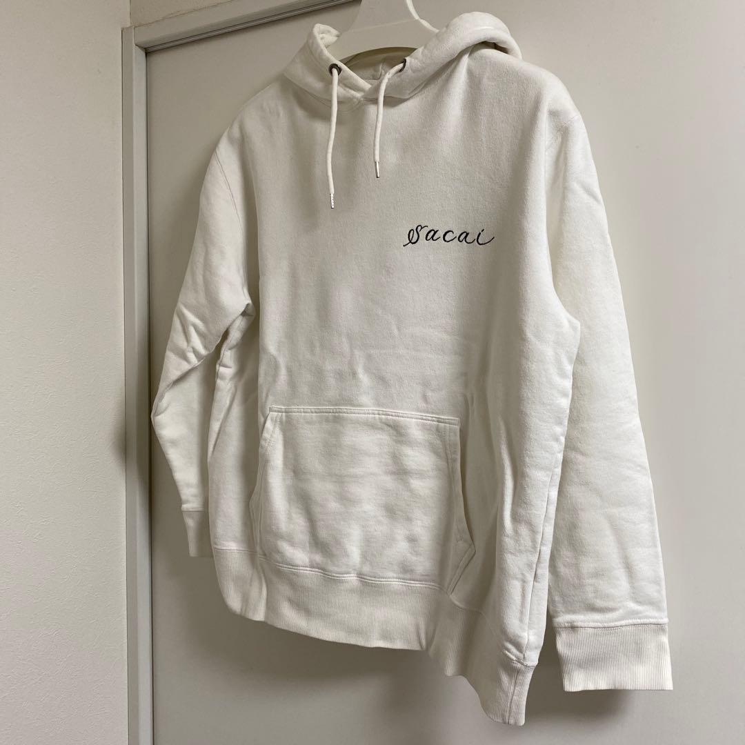 クリーニング済み sacai dr.woo スウェットパーカー ホワイト 3