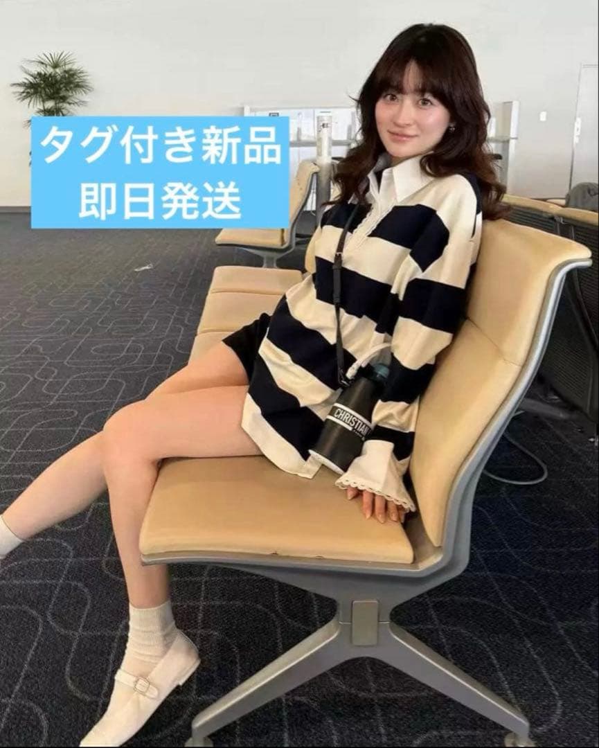 タグ付き新品 bibiy FRANCINE RUGBY TOP ラガー ニット