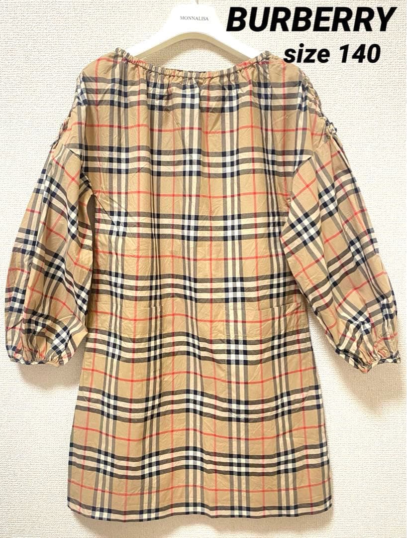 美品　正規品　BURBERRY チェック　ワンピース　140