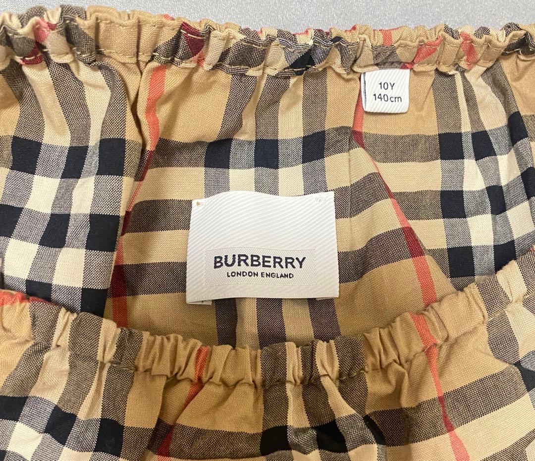 美品　正規品　BURBERRY チェック　ワンピース　140
