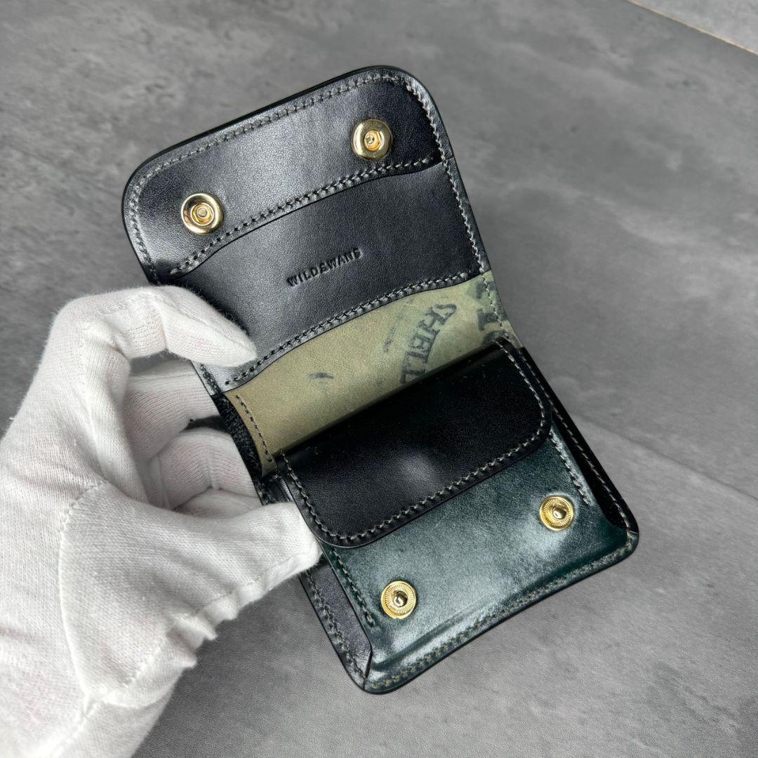 【幻の逸品】WILDSWANS シェルコードバン スタンプ CASA 折り財布
