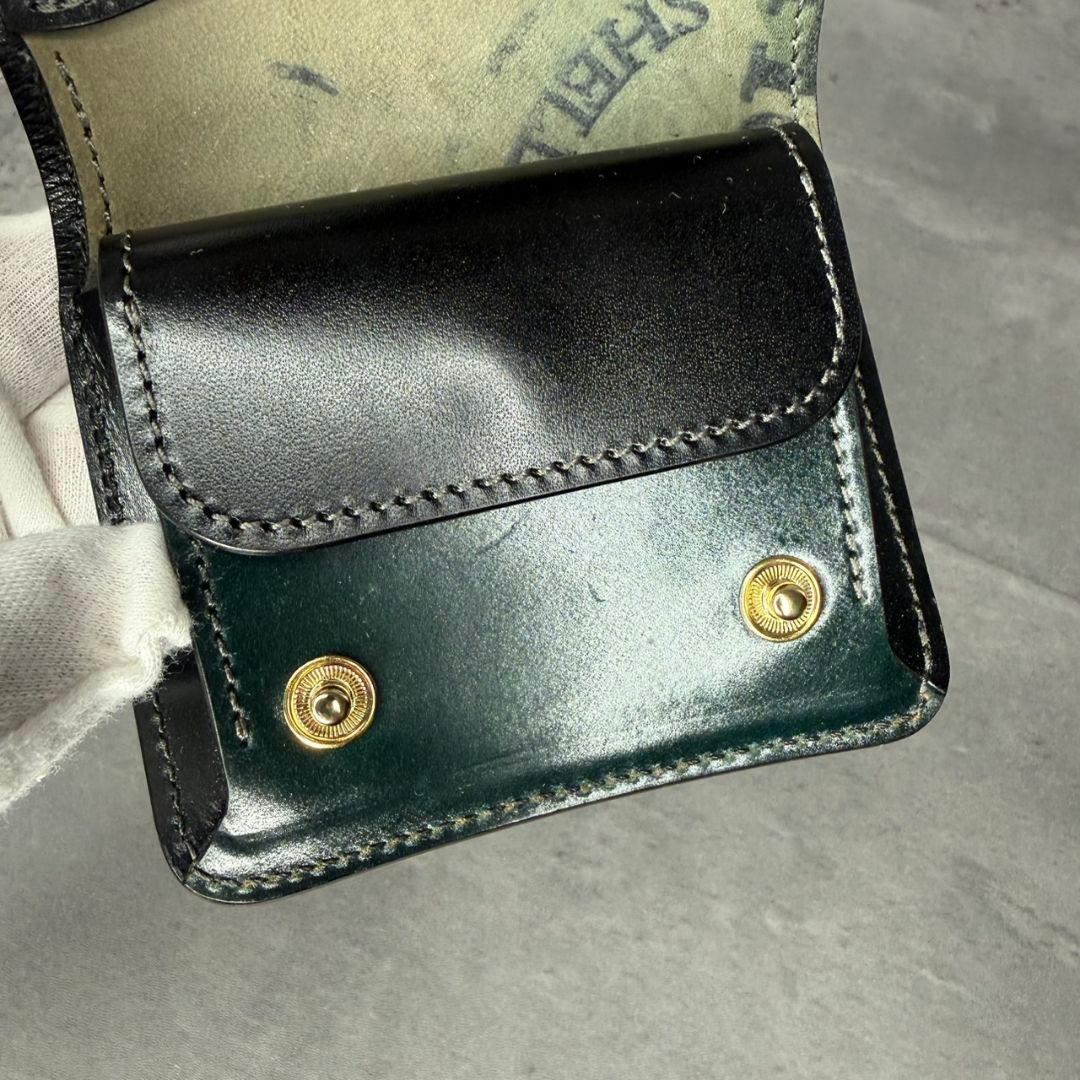 【幻の逸品】WILDSWANS シェルコードバン スタンプ CASA 折り財布