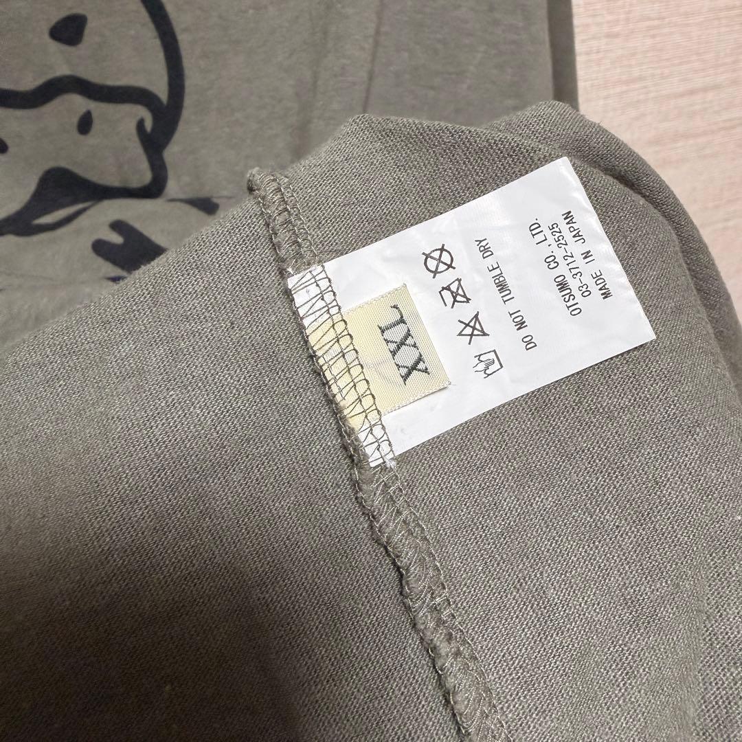 HUMAN MADE カーキ 長袖カットソー ロンT XXL 鴨 DUCK