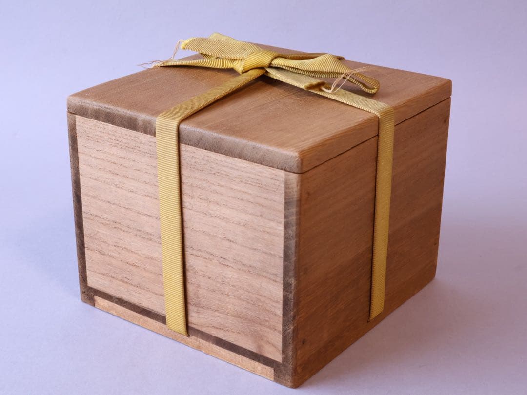 二代 中村道年 吉田紹清筆 蓬莱 赤茶碗 共箱