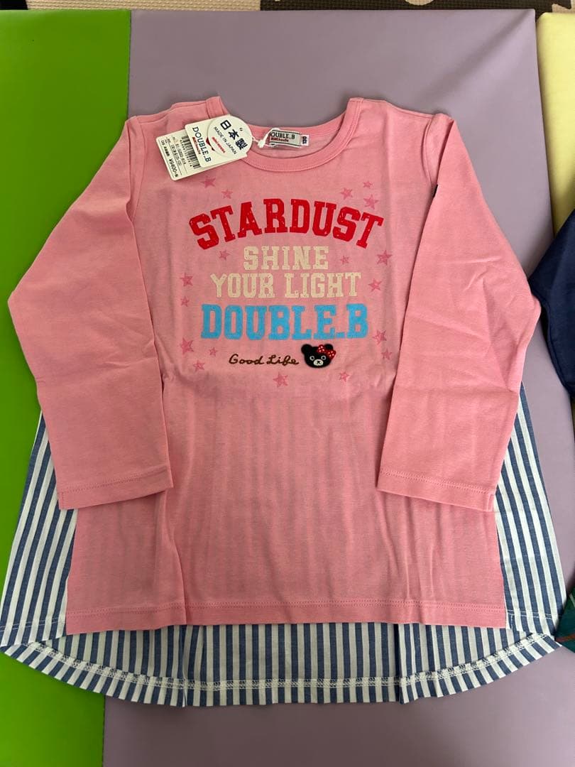 【新品タグ付き】DOUBLE.B チュニック ダウン120.130センチセット