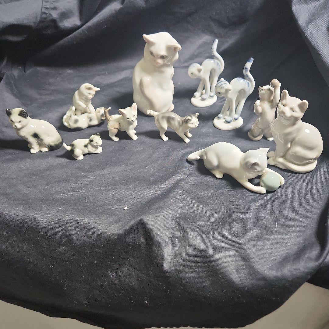 ローヤルコペンハーゲン、ババリエ他猫物置外国製11点