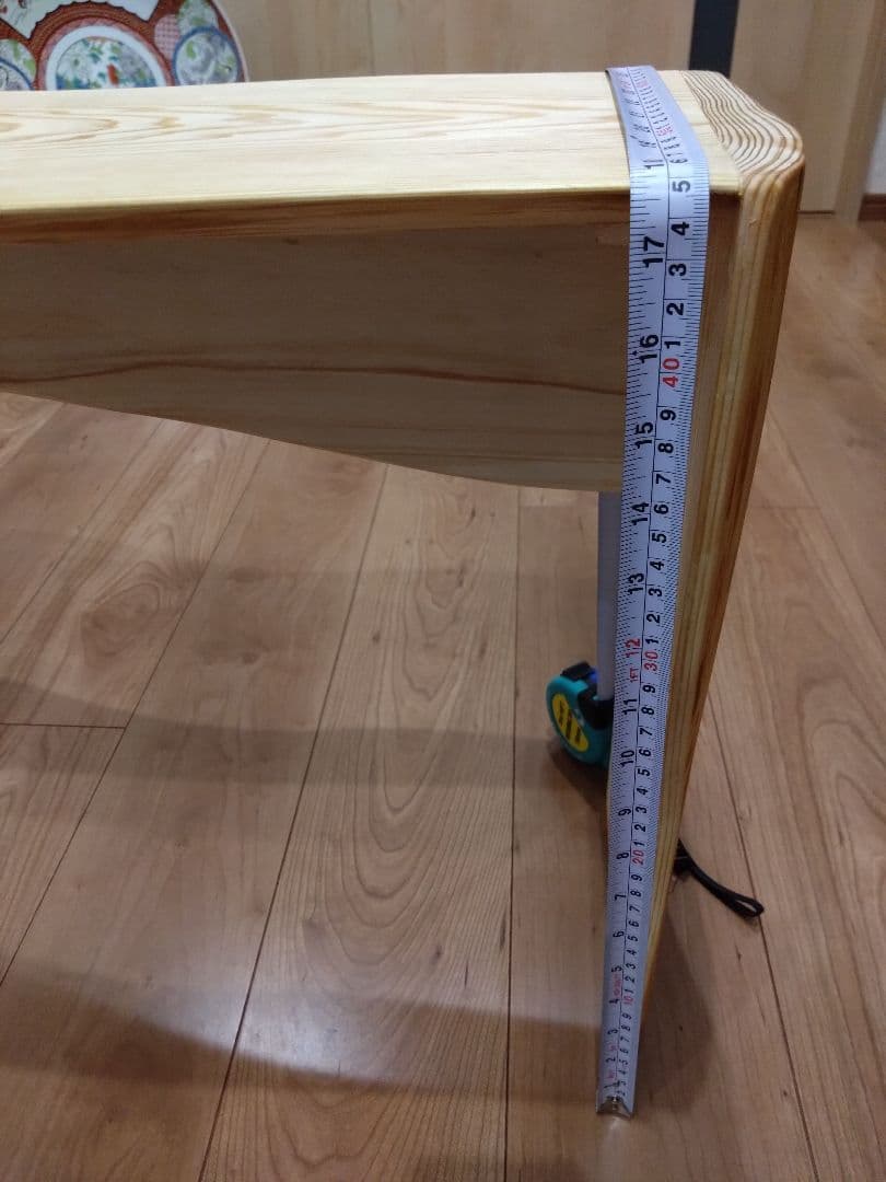 杉のベンチ66　KIZUNA〜❕座面は杉の模様が綺麗、脚は丸太風