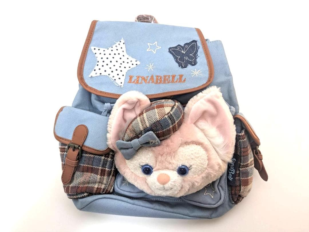 新品未使用 上海ディズニー デニム リーナベル バッグ リュック ぬいぐるみ