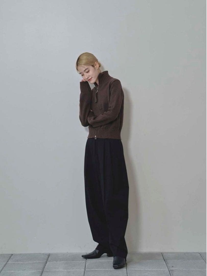 新品未使用_todayful Squaretoe Leather Sabot