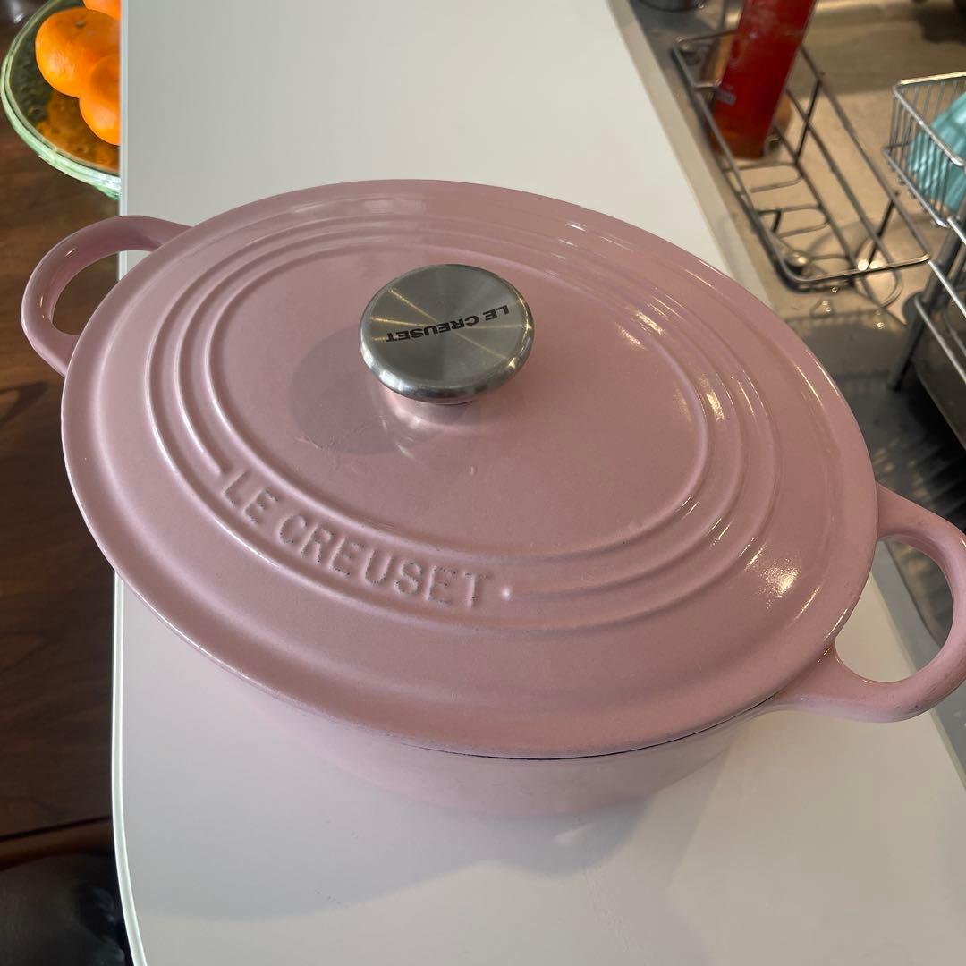LE CREUSET 両手鍋 25cm ピンク