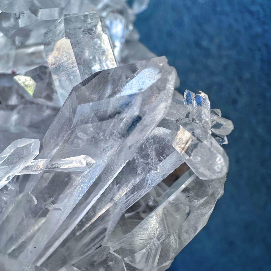 希少高透明度❗️マニカラン産キラキラ☆ヒマラヤ水晶クラスター超強いパワーA1396
