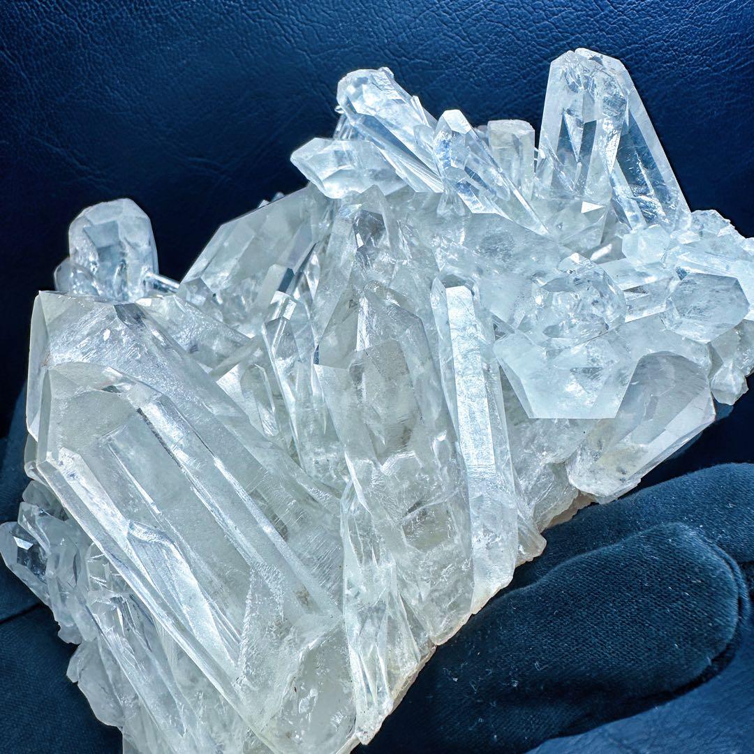 希少高透明度❗️マニカラン産キラキラ☆ヒマラヤ水晶クラスター超強いパワーA1396