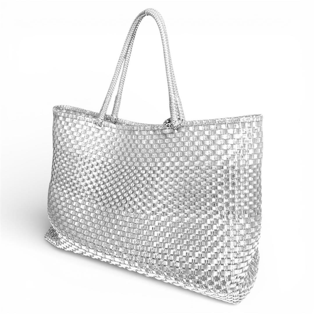 美品✨アンテプリマ ANTEPRIMA イントレッチオ トートバッグ シルバー