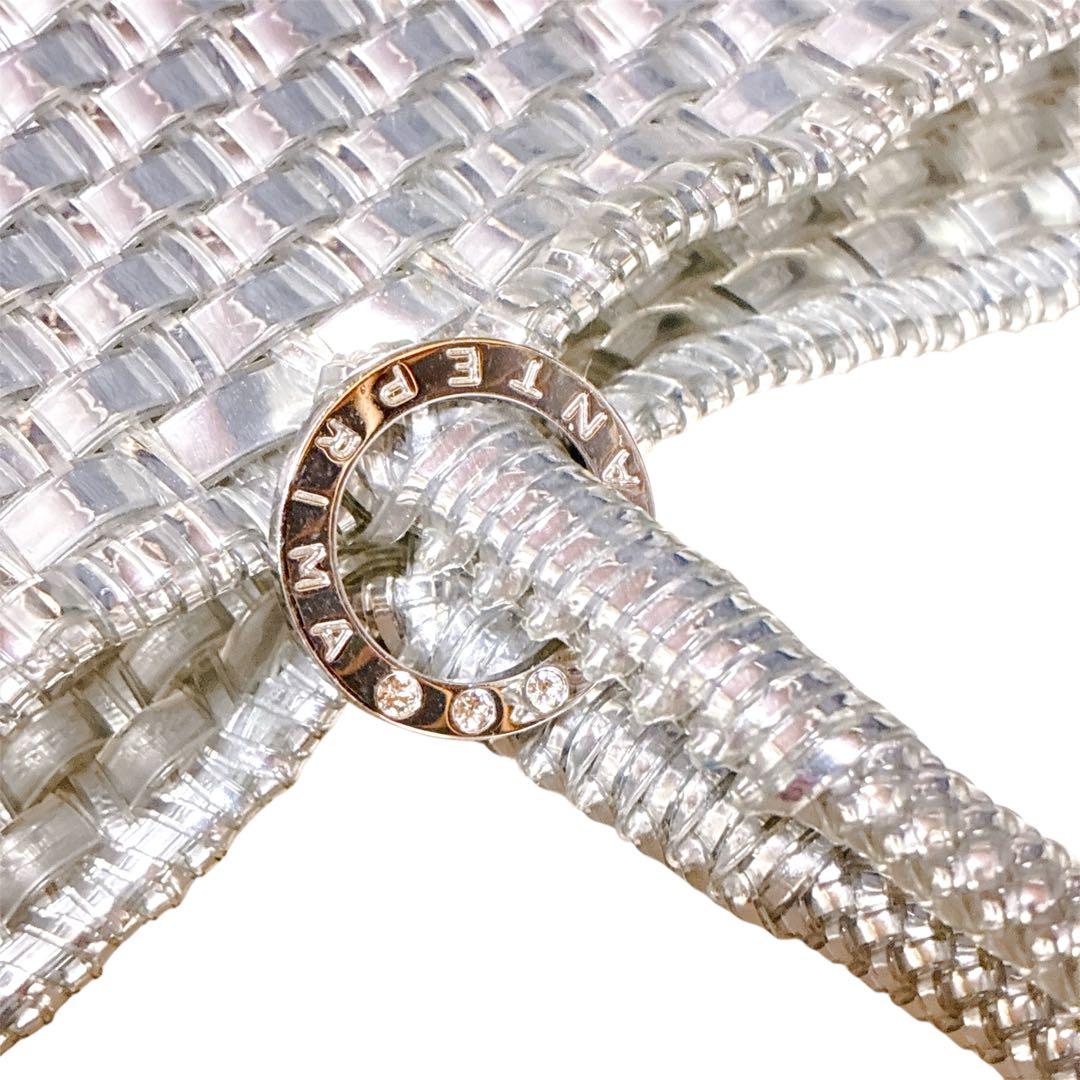 美品✨アンテプリマ ANTEPRIMA イントレッチオ トートバッグ シルバー