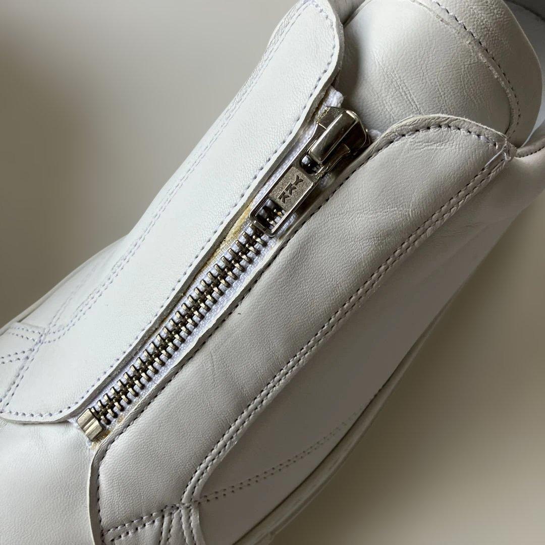 未使用　Amb レザー スニーカー　センタージップ　 ホワイト