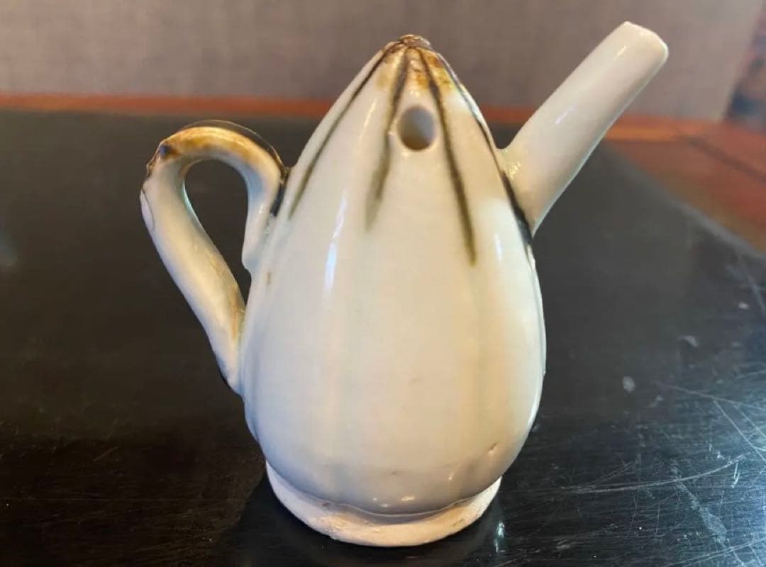 李朝　水滴　３点セット　鑑賞台付 １点　中国文物局蝋印付　ヴィンテージ　レア