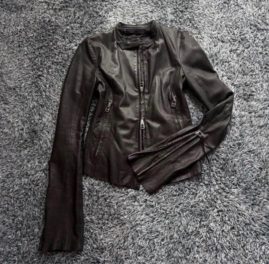 ジャケット・アウター ekam leather gimmick jacket