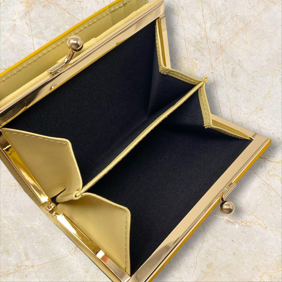 未使用 Paul Smith ポールスミス 二つ折り財布 カラードエッジ がま口