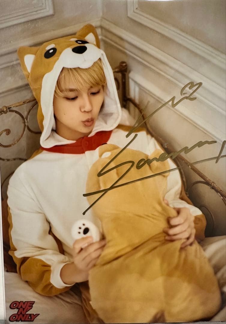 沢村玲　生誕キラリスクラッチ　サイン入り　写真　REI ワンエン