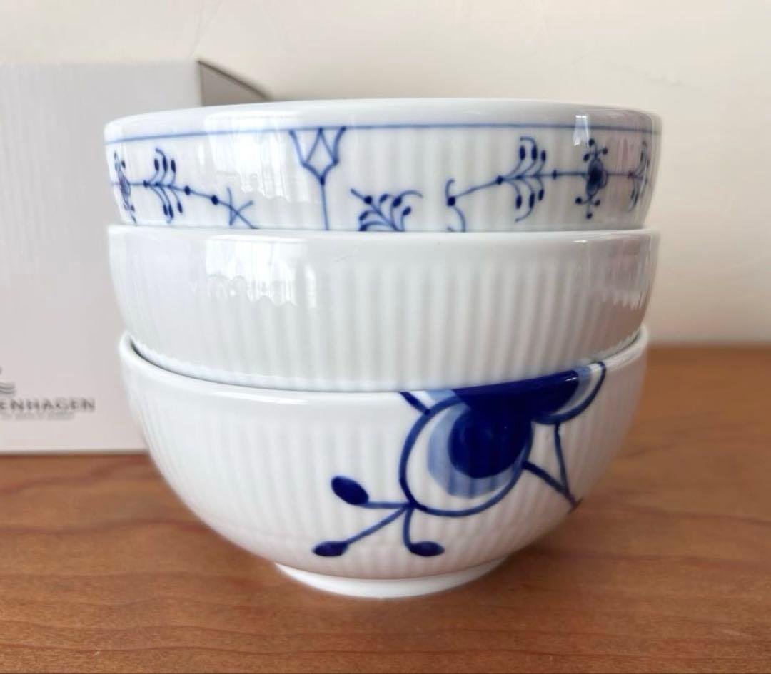 ボウル　13cm 3個　プレイン　メガ　ホワイト