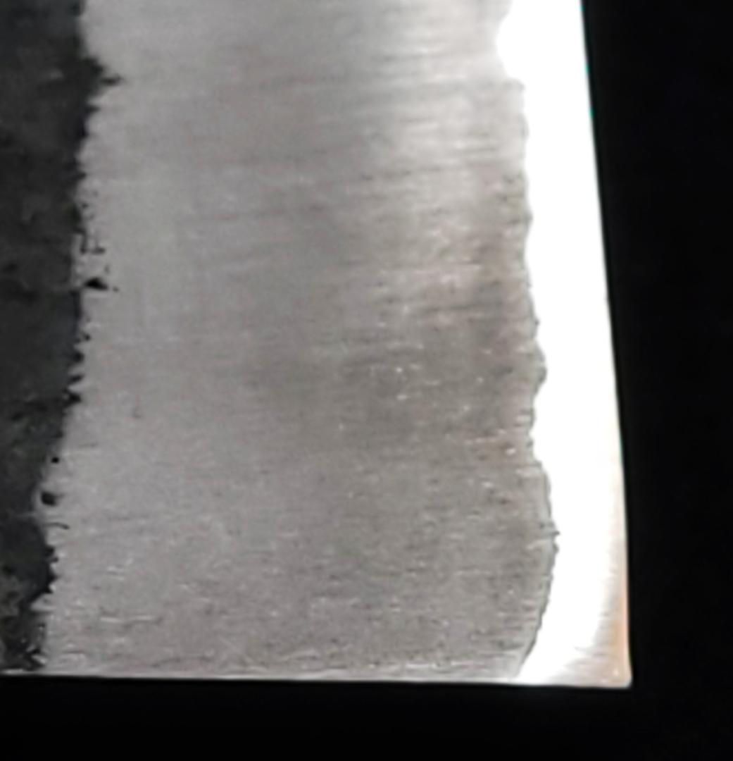 青紙２号クラッド　黒打　菜切型万能包丁160㎜　焼柄　G1635