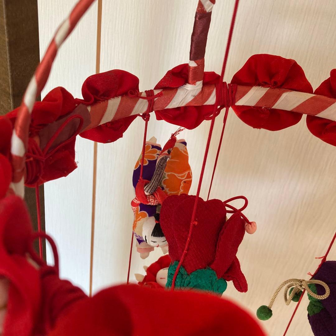 ハンドメイド⭐︎吊るし飾り⭐︎つるしびな⭐︎正絹・ちりめん♡ひな祭り