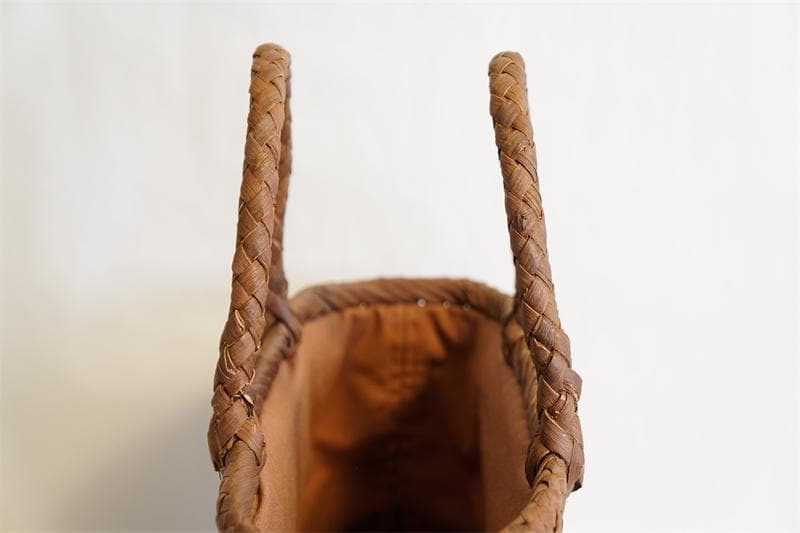 乱れ編み 山葡萄 かご　籠 バッグ 一番皮 中布と内ポケット付き かごバッグ