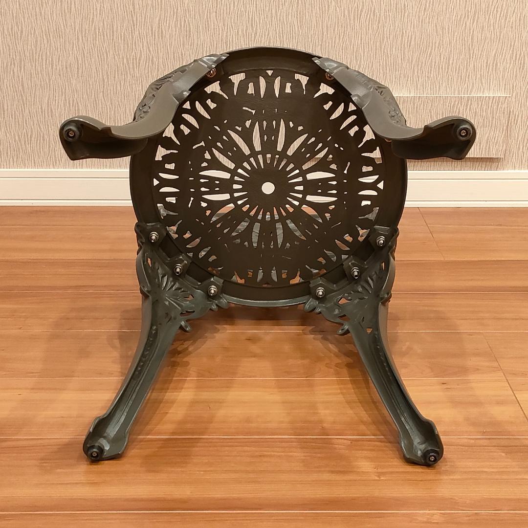 〈美品〉鋳物　ガーデンチェア　フラワースタンド　ダイニングチェア