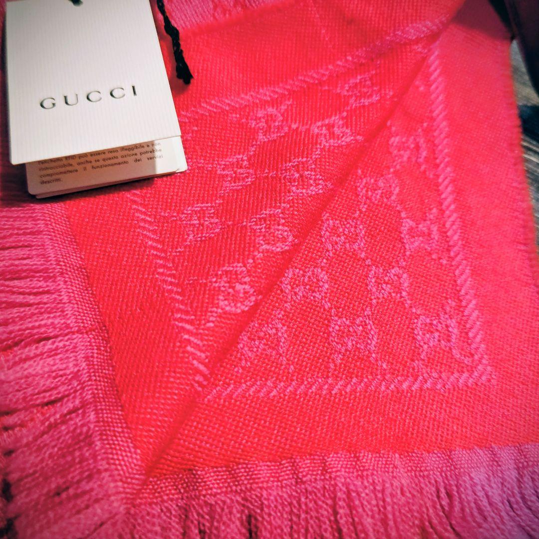 ❤美品箱付き❤GUCCI マフラー ストール ショールスカーフ❤ピンク❤