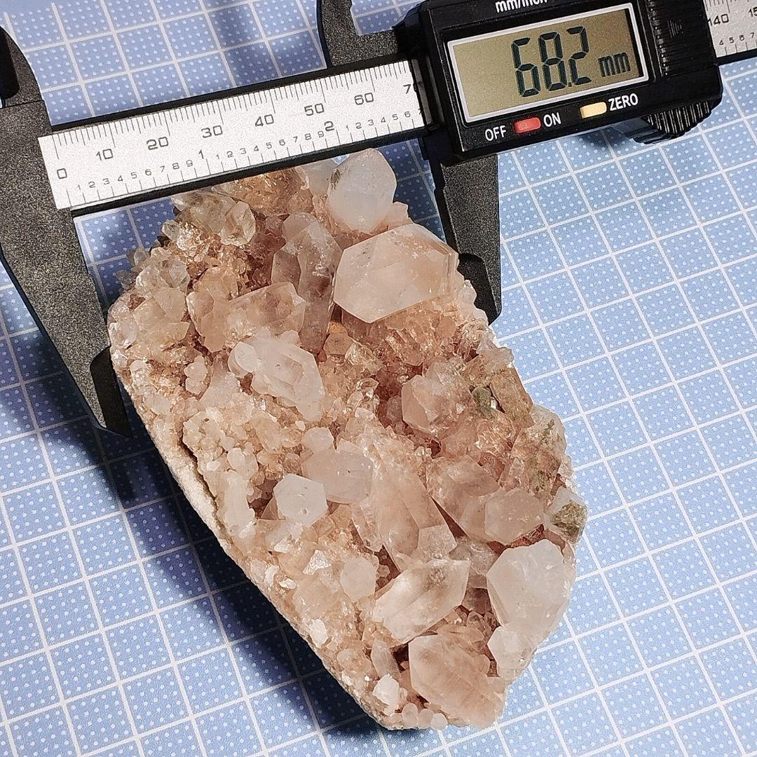 ⑧マニカラン水晶 クラスター 原石 ピンクマニカラン ヒマラヤ水晶 ファントム