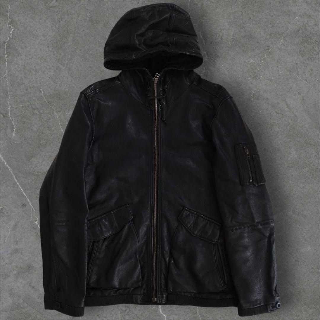 archive 00s gimmick leather jacketレザーy2k