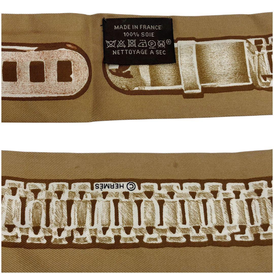 美品✨エルメス ツイリー トレゾール ドゥ メドール スカーフ ブラウン