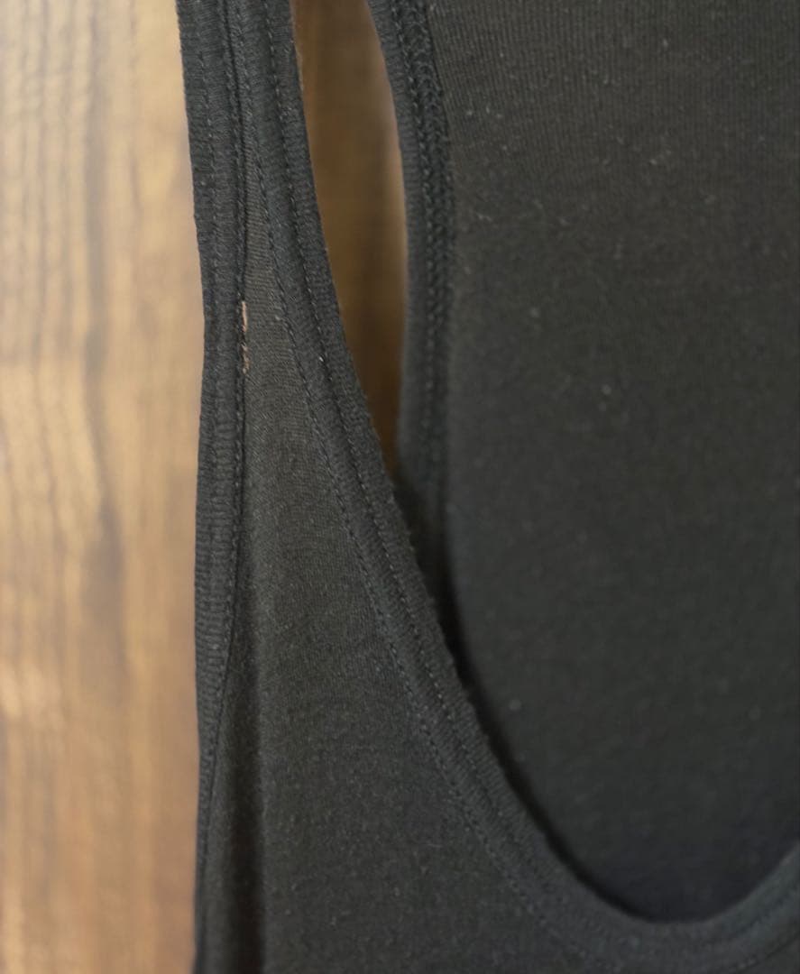 JULIUS ユリウス オーバーサイドタンクトップ 2 黒 edge;