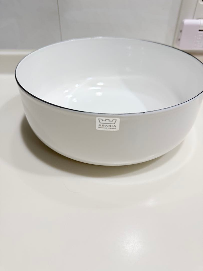美品‼️‼️新品同様‼️アラビア　ARABIA FINEL 琺瑯ボウル ホワイト
