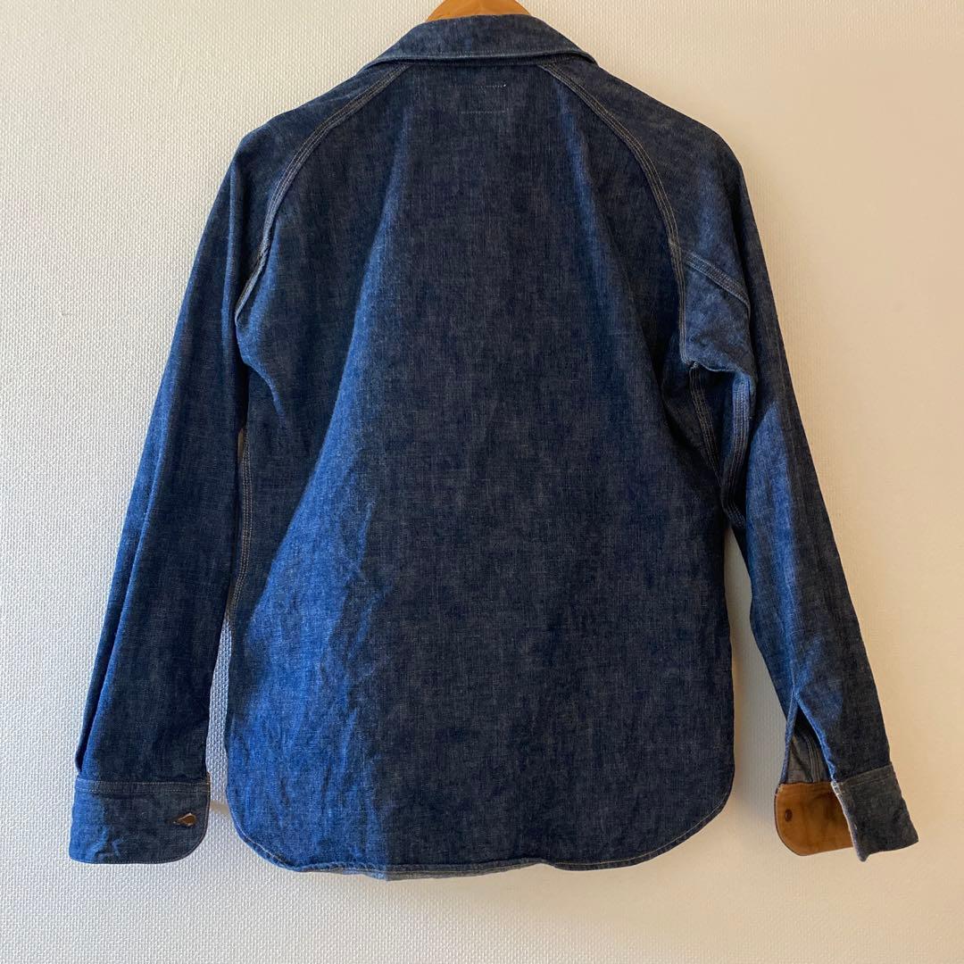 釣*中様 【美品】DELUXEWARE デニムシャツ　 L アメカジ