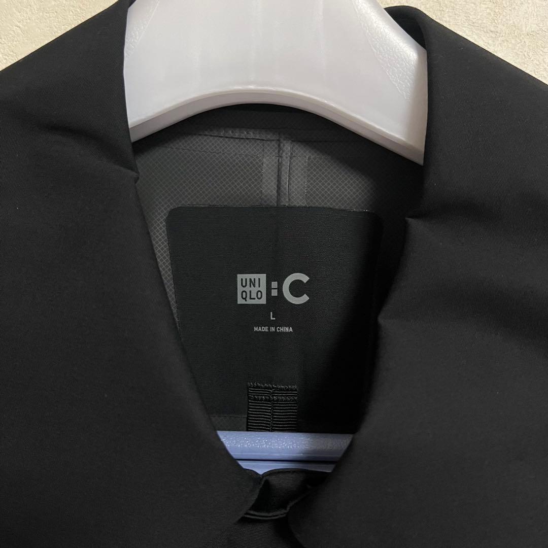 ユニクロC ブロックテックステンカラーコート L