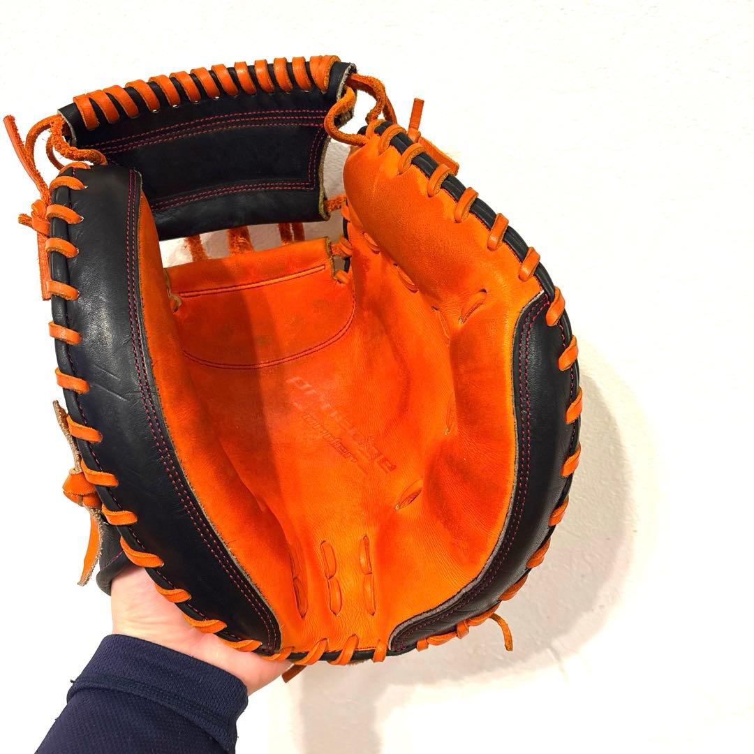 SSK 軟式野球グローブ オレンジ黒