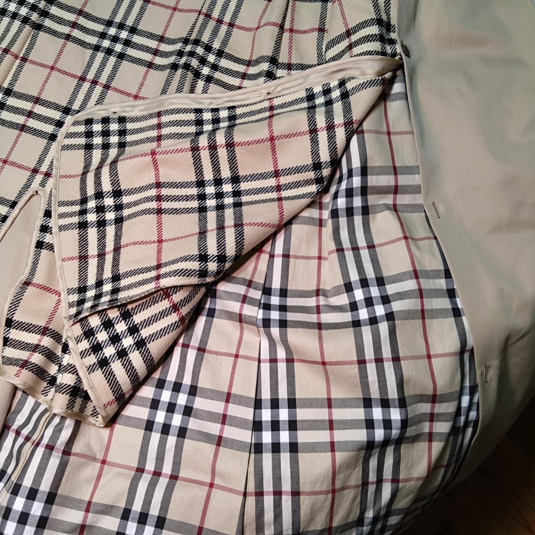 バーバリーロンドン　トレンチコート38　ステンカラーコートセット商品ノバチェック