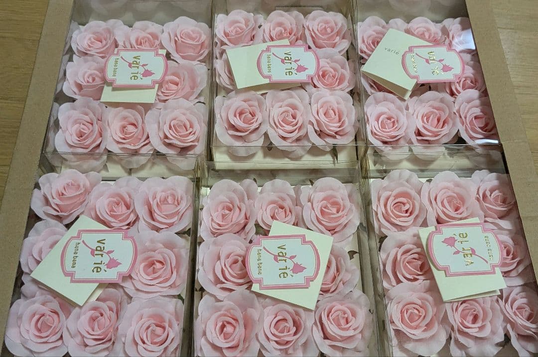 バリエローズ（M）　ベビーピンク　8輪×12ケース