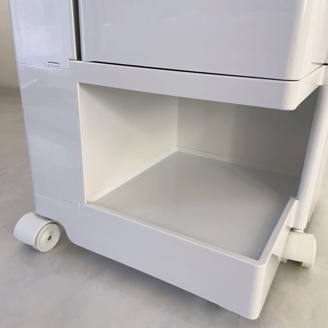 ボビーワゴン レプリカ 回転　ワゴン　マルチワゴン　収納　韓国　収納家具　白