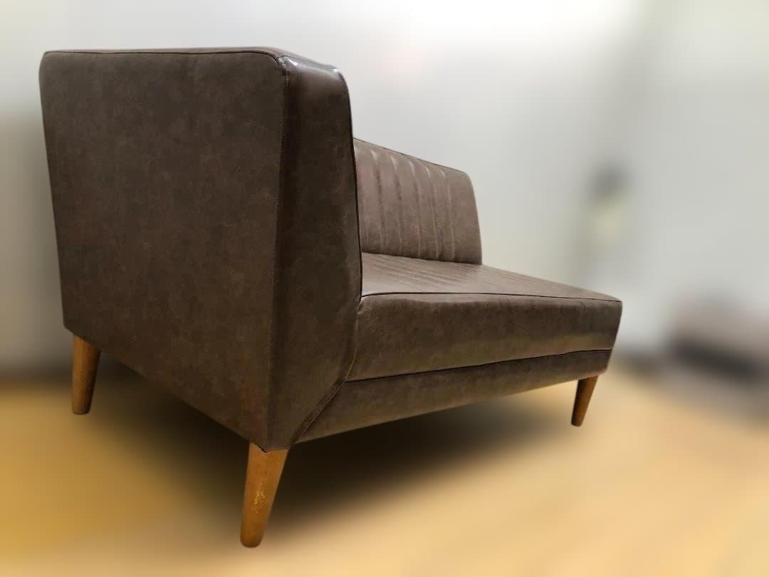 送料無料 2人掛けソファ レザー調 142cm 有名ショップ購入 112925