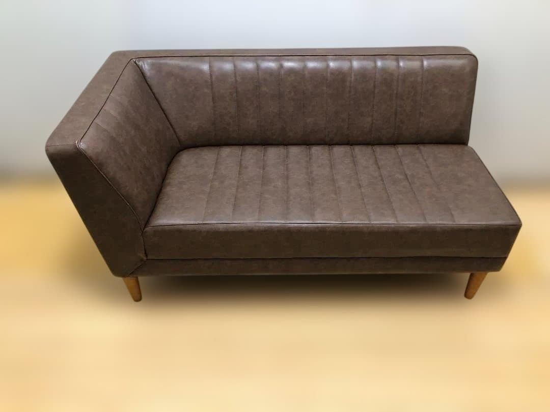 送料無料 2人掛けソファ レザー調 142cm 有名ショップ購入 112925